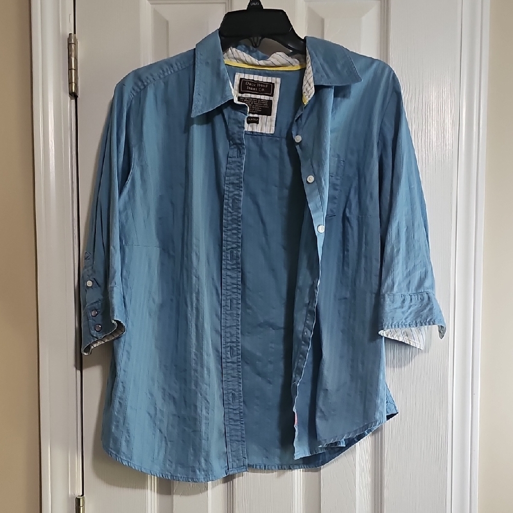 Duck Head Blue Casual‎ Button Down Shirt